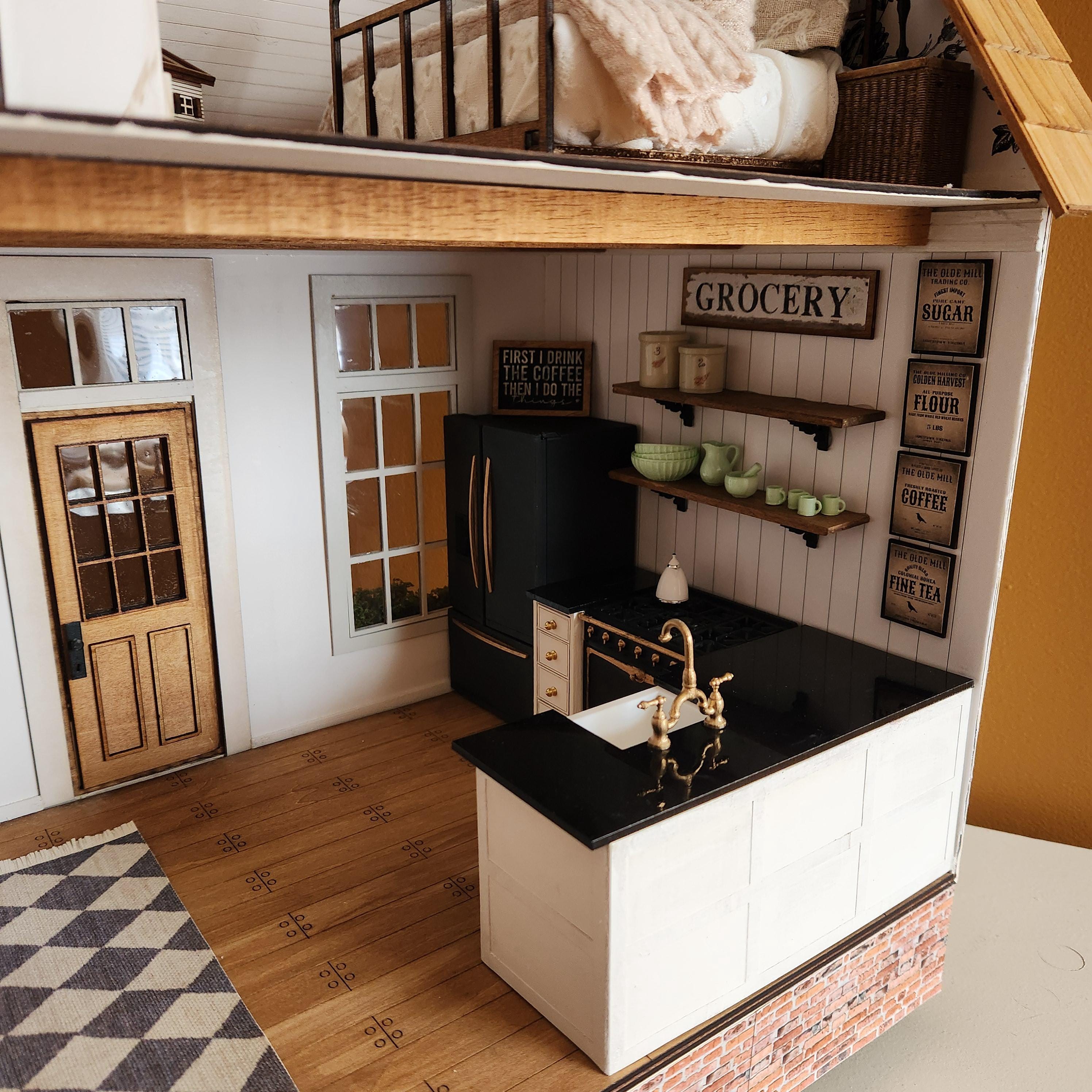 Custom 1:12 Scale Miniature Dollhouse – “Small but Mighty” - Handmade Heirloom