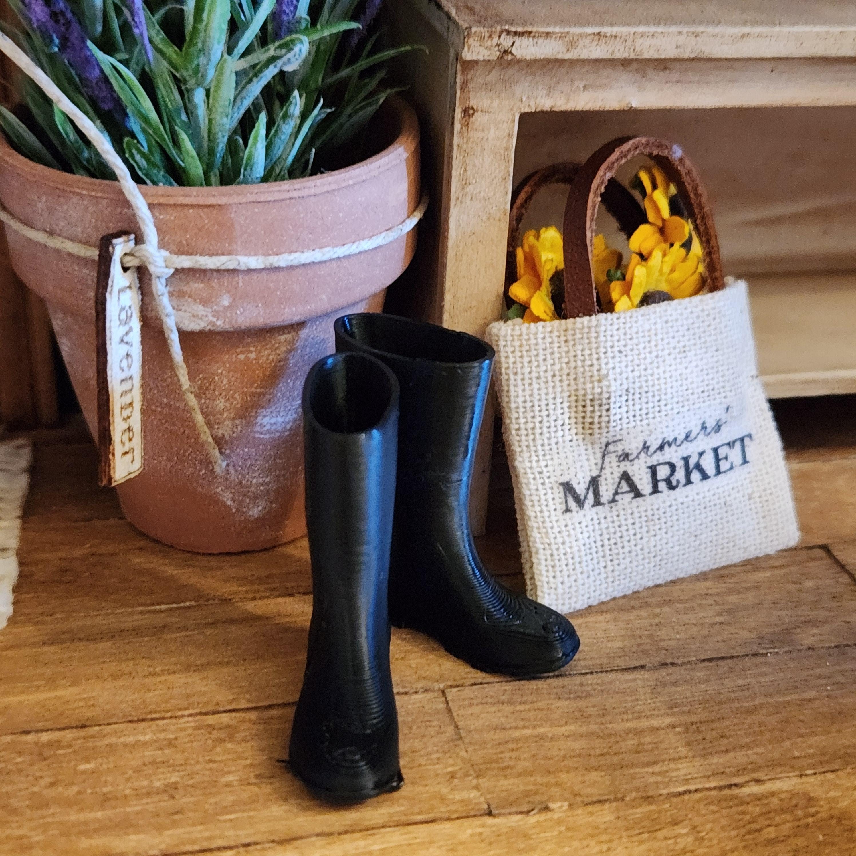 Tiny Puddles, Big Style | 1:12 Miniature Wellington Boots