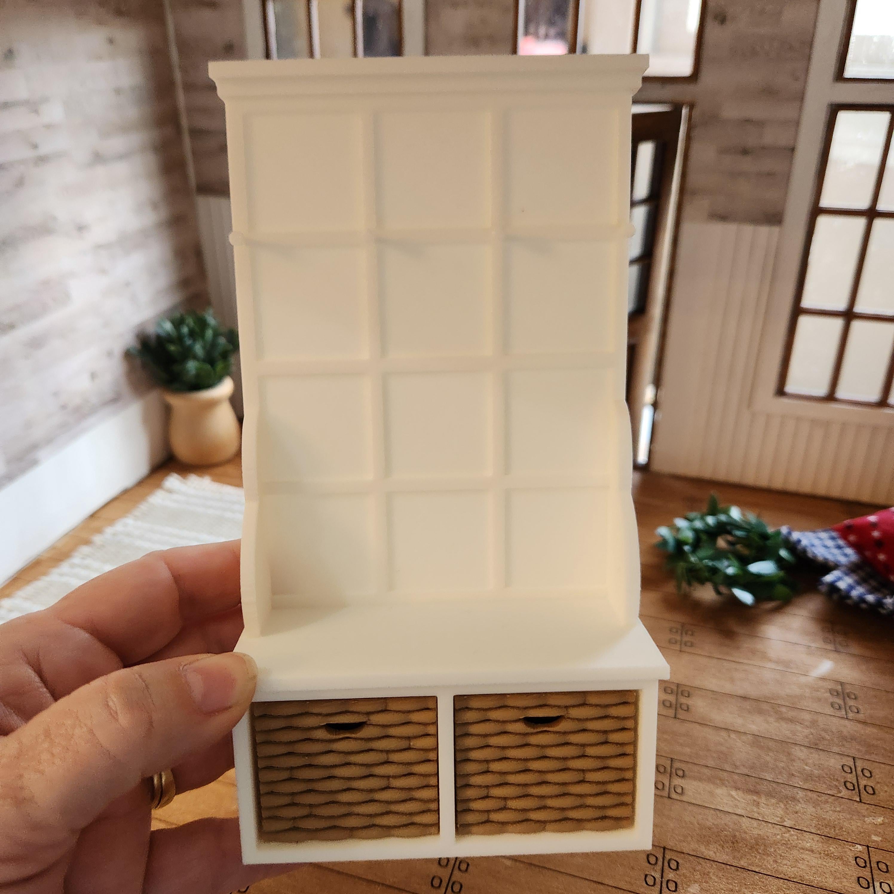 Dollhouse Miniatures HALL BENCH, dollhouse furniture, vintage, 1:12 scale