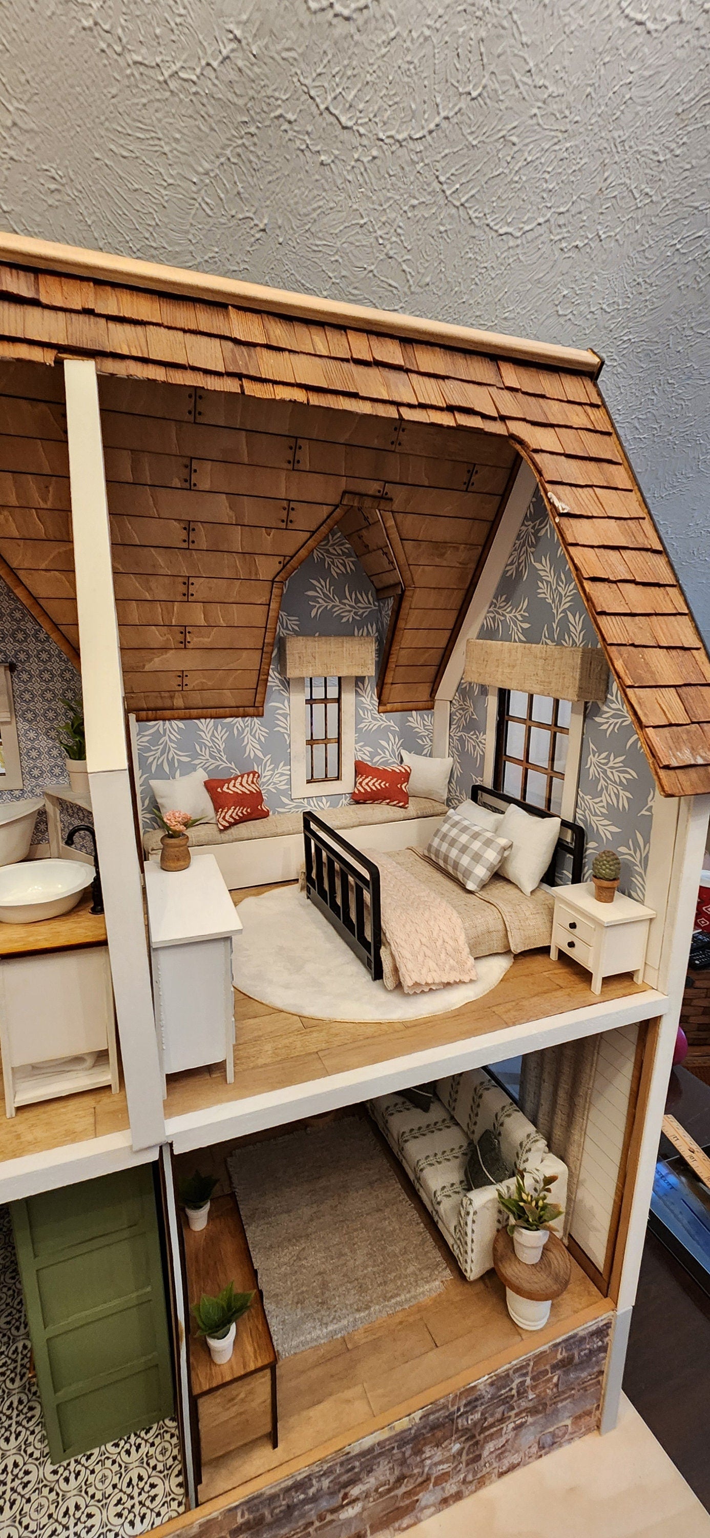 Modern Farmhouse Revival: Custom Renovated Vintage Dura-Craft Newberg Dollhouse