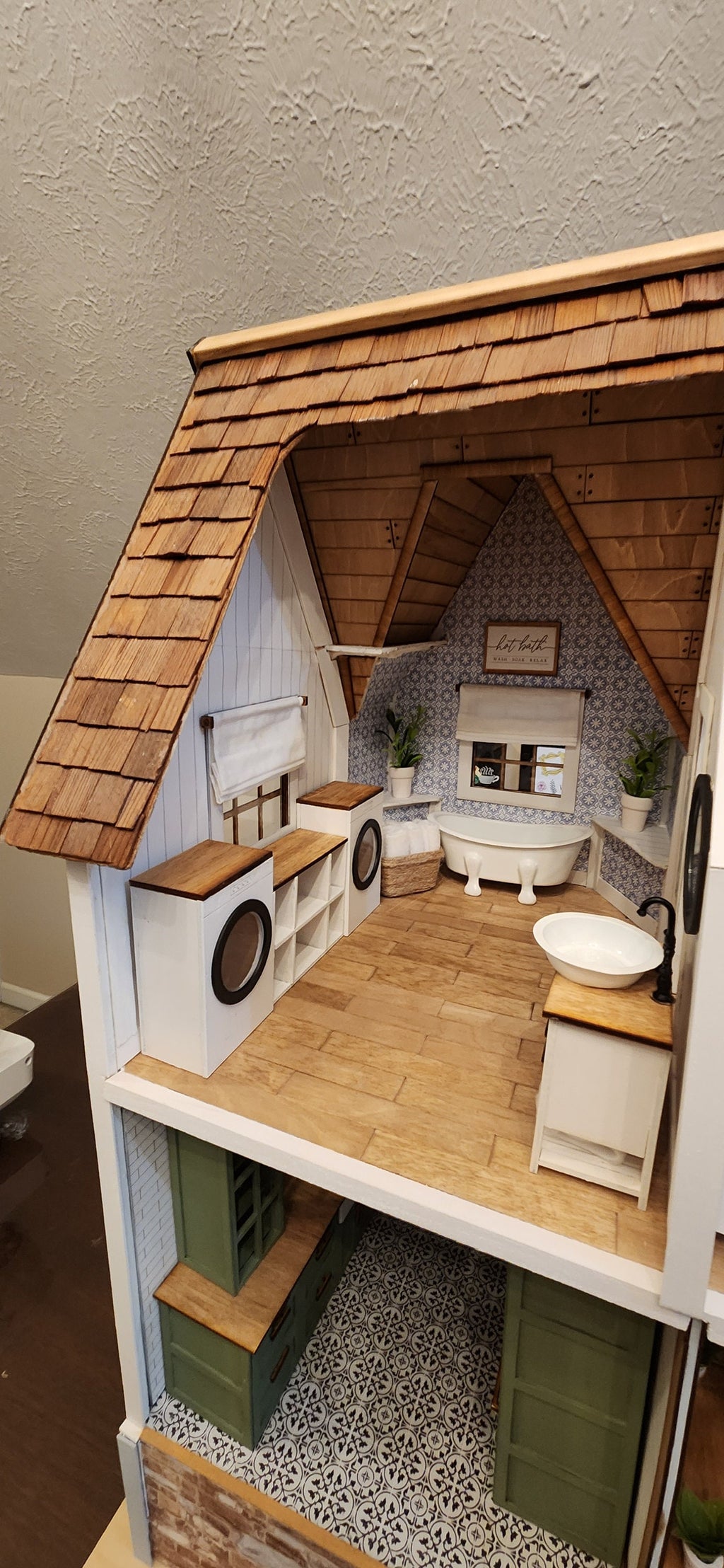 Modern Farmhouse Revival: Custom Renovated Vintage Dura-Craft Newberg Dollhouse