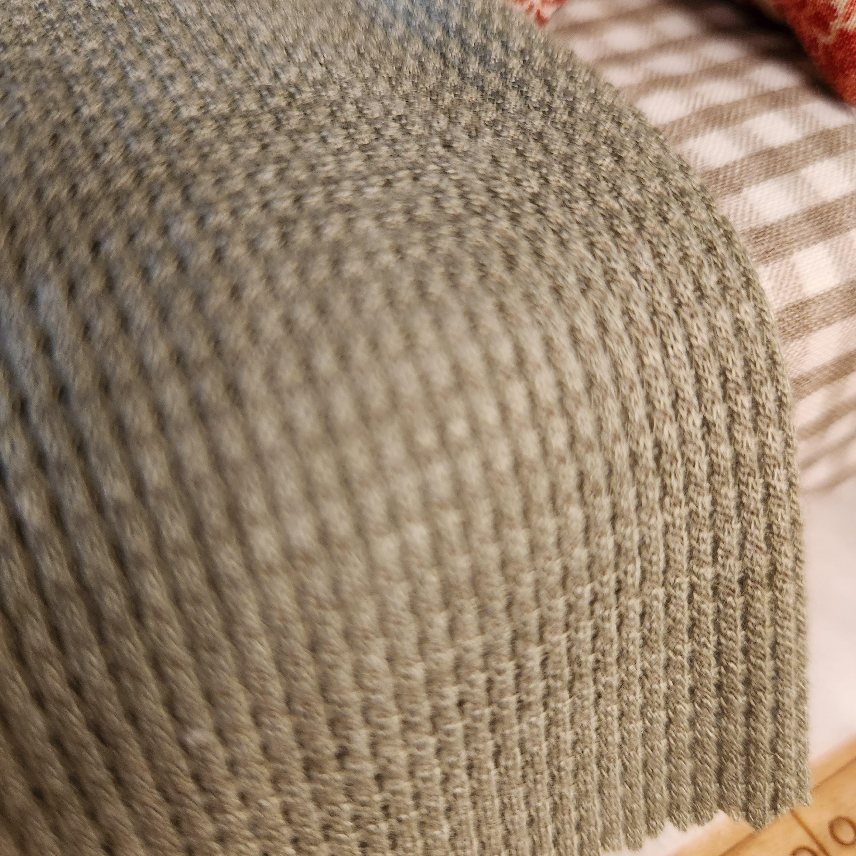 1:12 Scale Miniature Olive Green Waffle Throw – Earthy Farmhouse Afghan