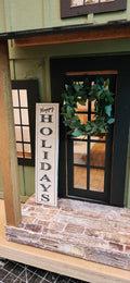 Dollhouse Miniatures HAPPY HOLIDAYS Porch Sign, 1:12 Scale