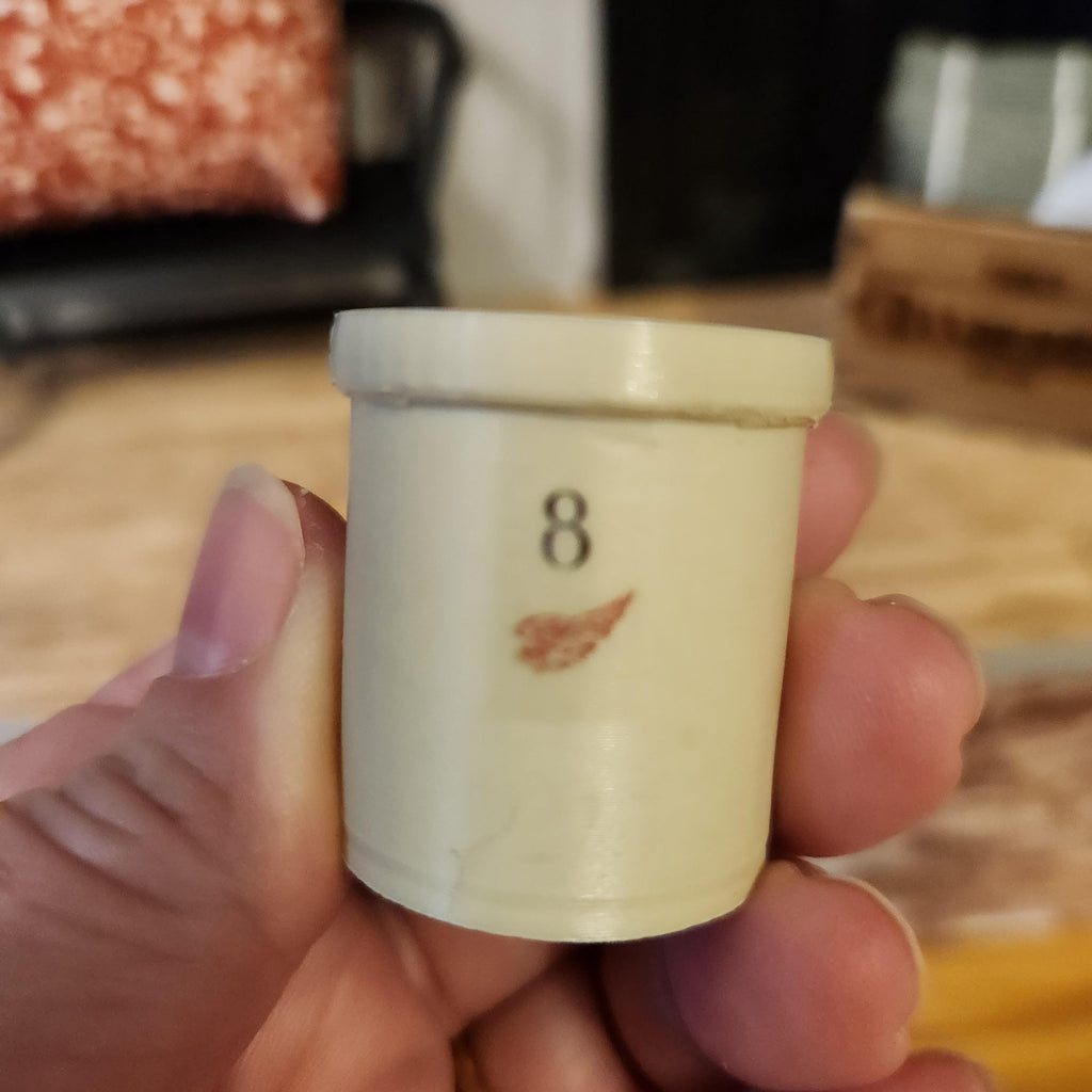 1:12 Scale Miniature Red Wing Crock – Vintage Tan Stoneware Accent