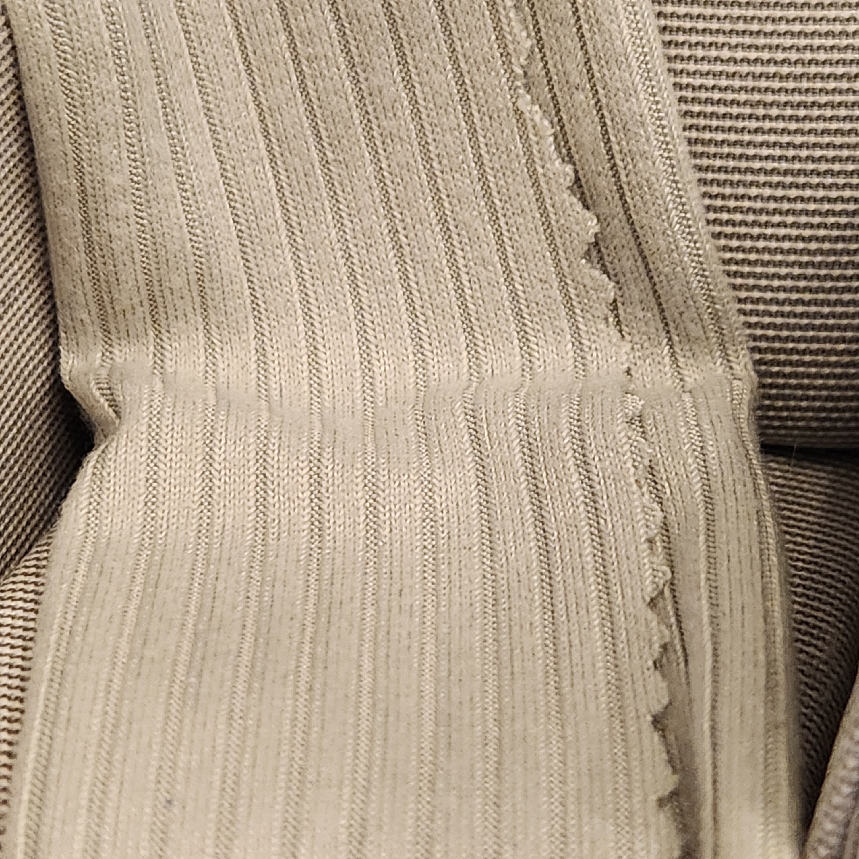 1:12 Scale Miniature Sage Green Throw – Ribbed Farmhouse Afghan