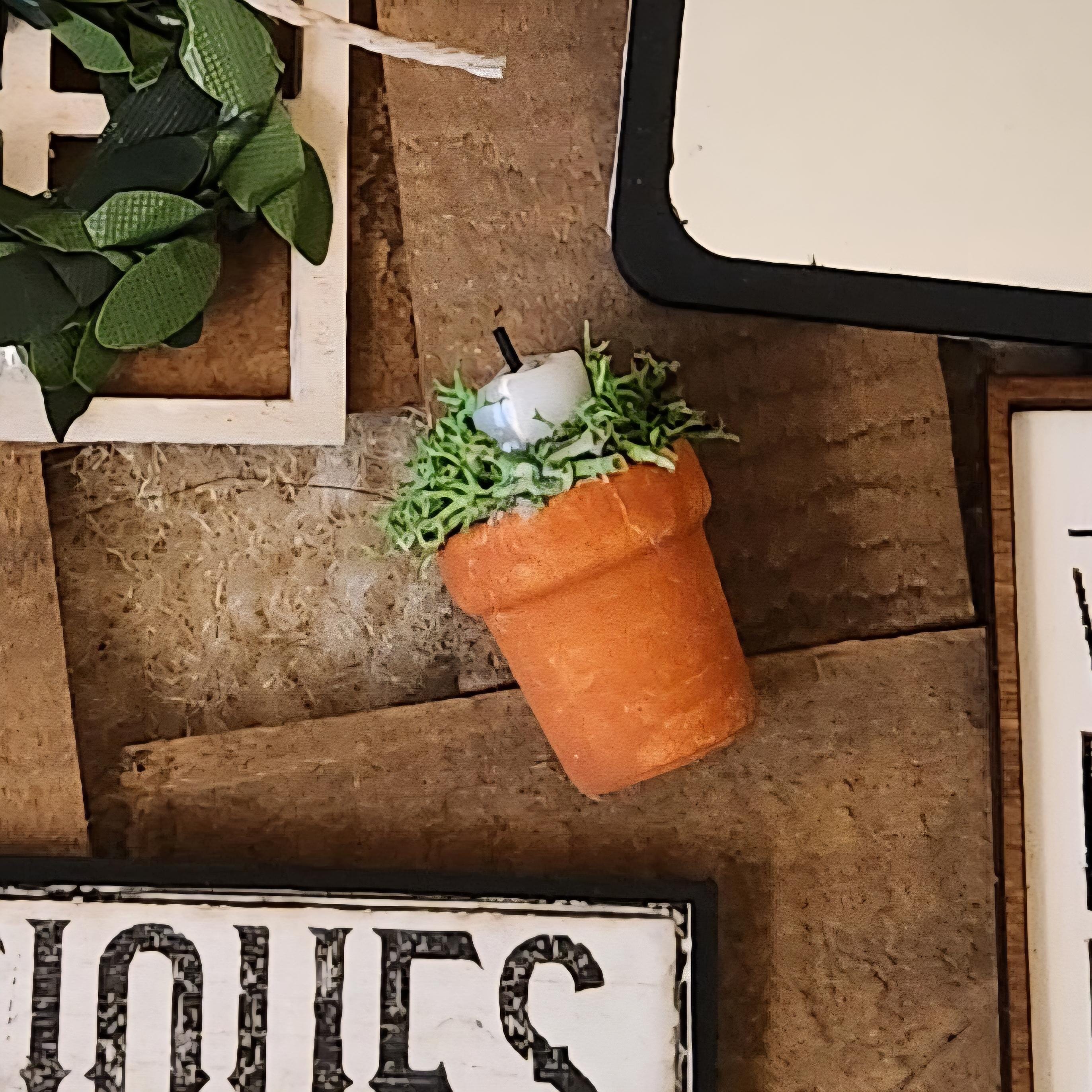 1:12 Scale Miniature Terra Cotta Candleholder – Farmhouse Summer Decor