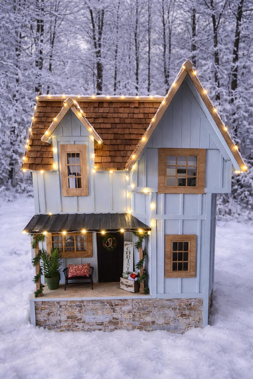 Modern Farmhouse Revival: Custom Renovated Vintage Dura-Craft Newberg Dollhouse
