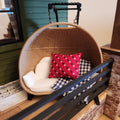 Dollhouse Miniatures Hanging Chair, dollhouse furniture, 1:12 scale