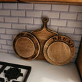 1:12 Scale Miniature Vintage Cutting Board Set – Trio of Rustic Bread Boards