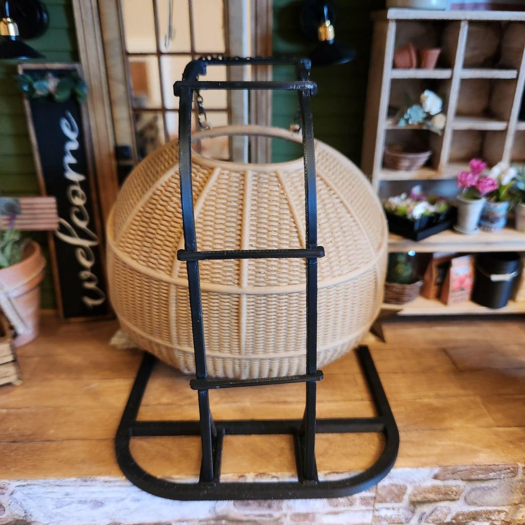 Dollhouse Miniatures Hanging Chair, dollhouse furniture, 1:12 scale