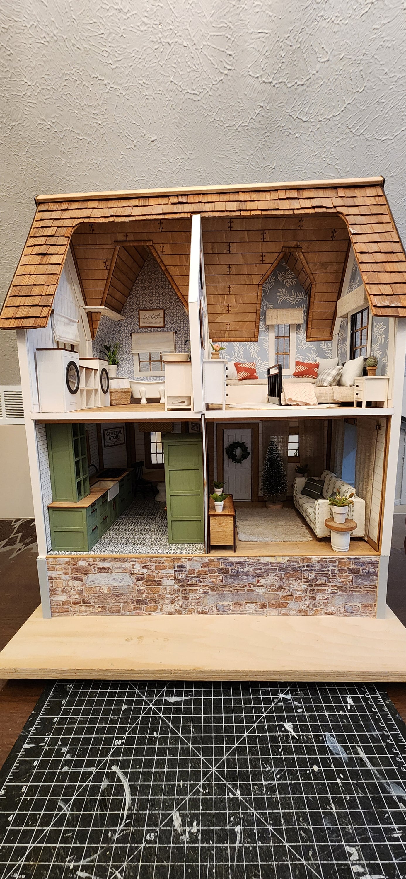 Modern Farmhouse Revival: Custom Renovated Vintage Dura-Craft Newberg Dollhouse