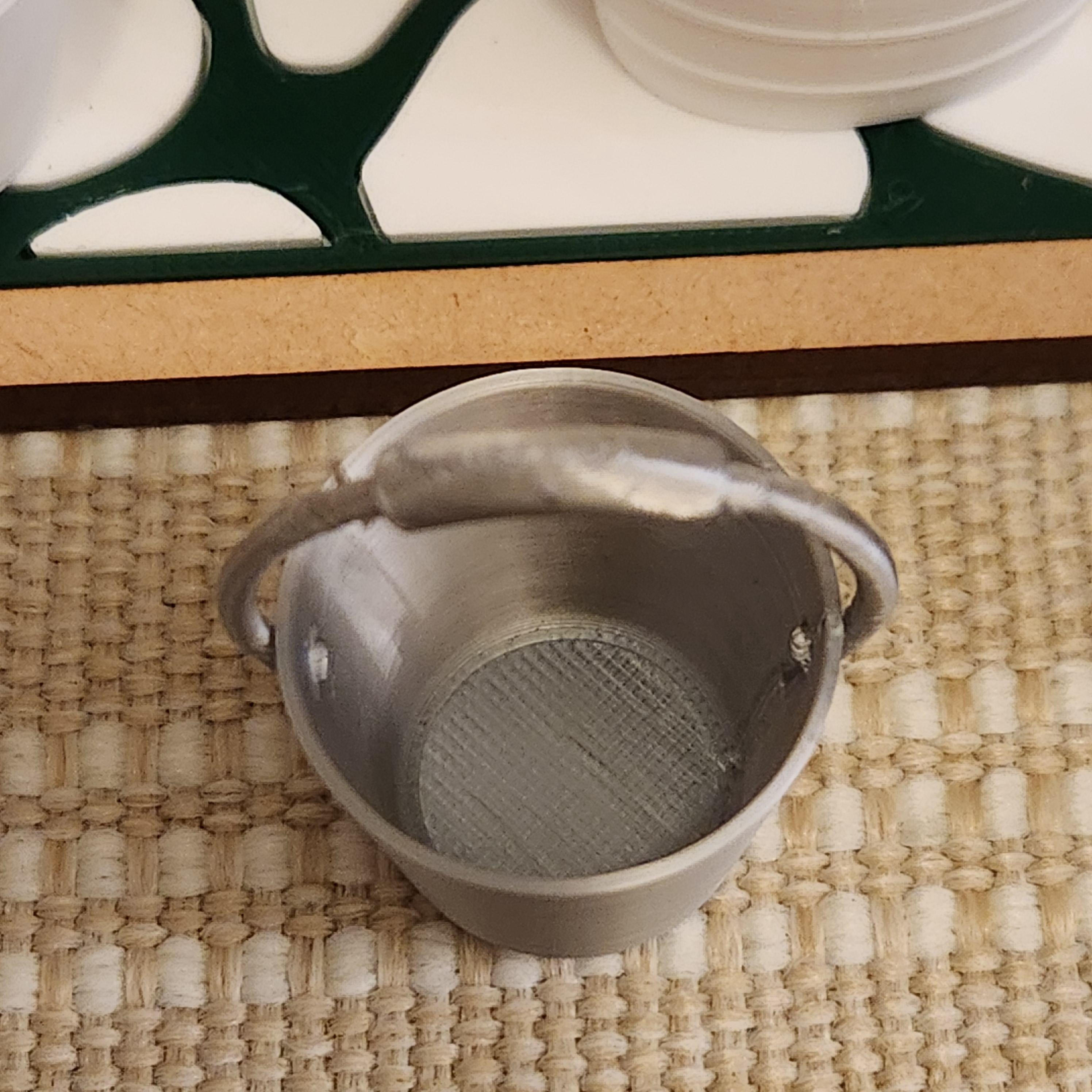 1:12 Scale Miniature Galvanized Spring Flower Pail