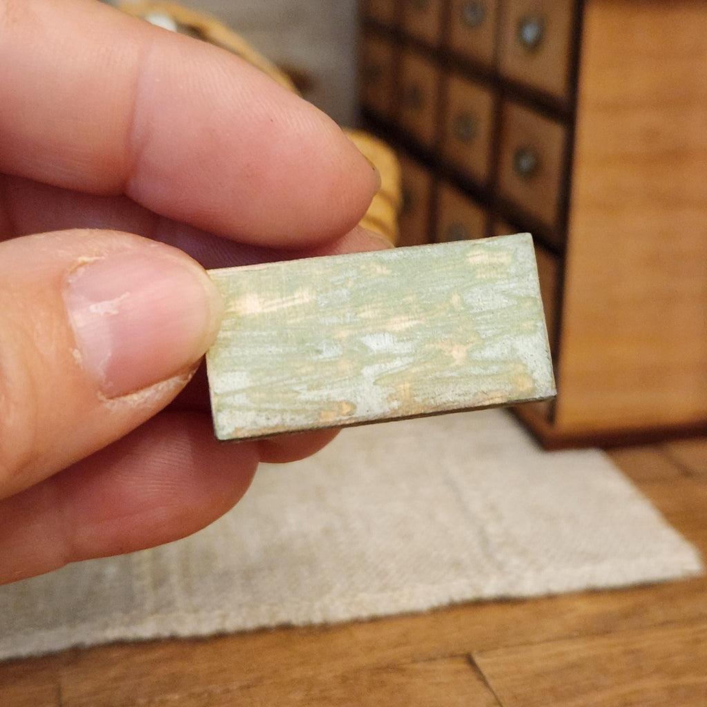 Rustic Dollhouse Miniature Stool Bench, 1:12 Scale