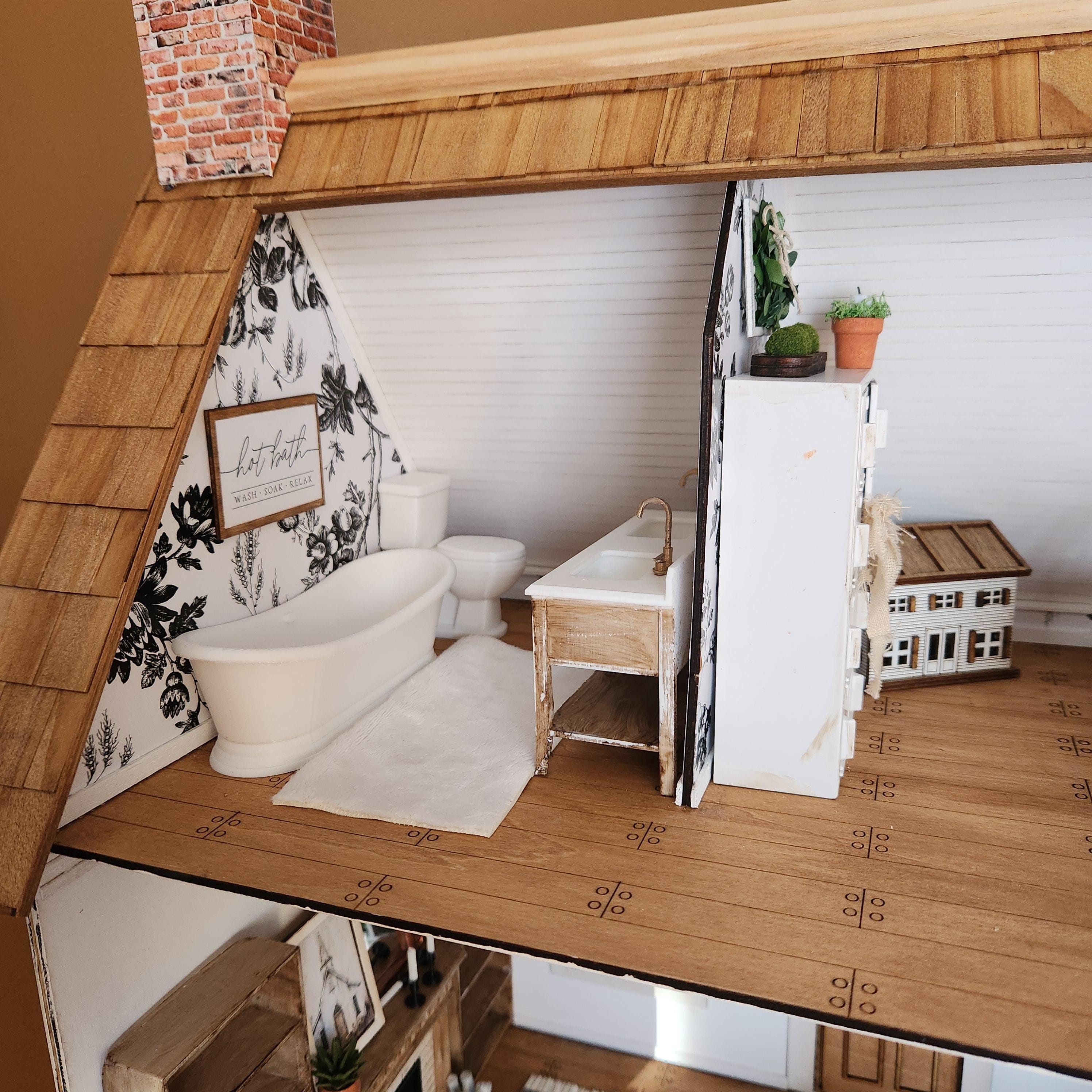 Custom 1:12 Scale Miniature Dollhouse – “Small but Mighty” - Handmade Heirloom