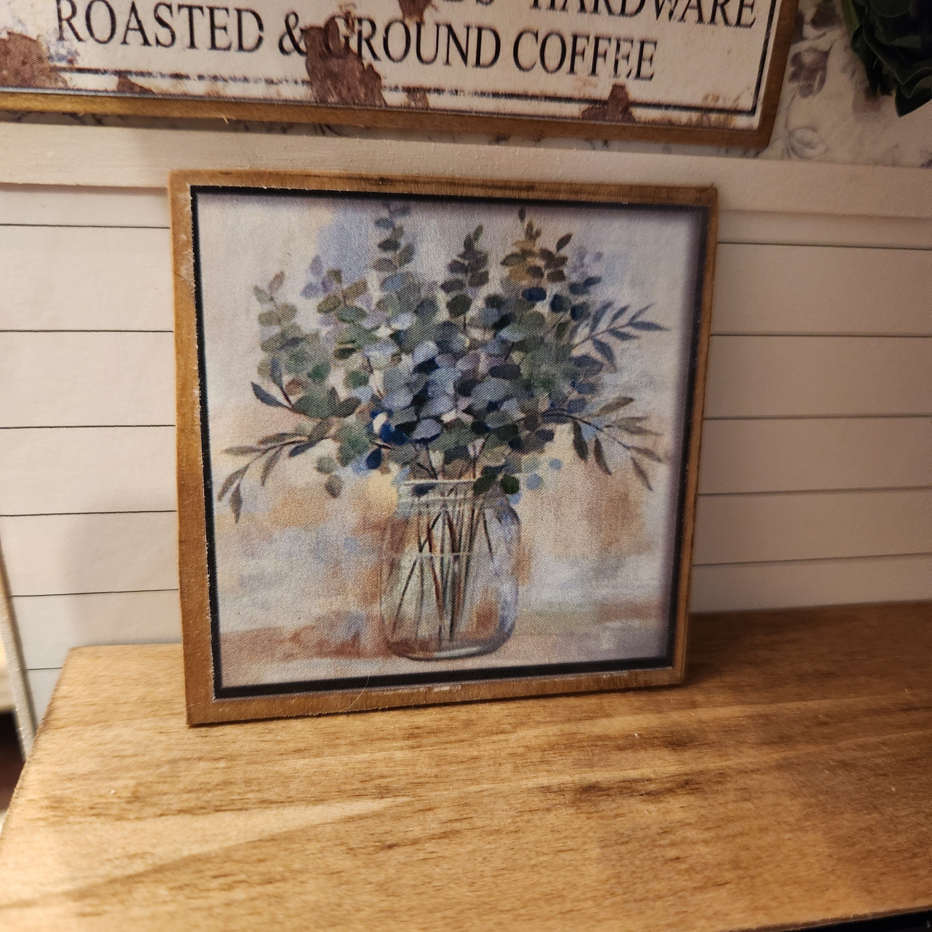 1:12 Scale Miniature Eucalyptus Sign – Botanical Jar Wall Art