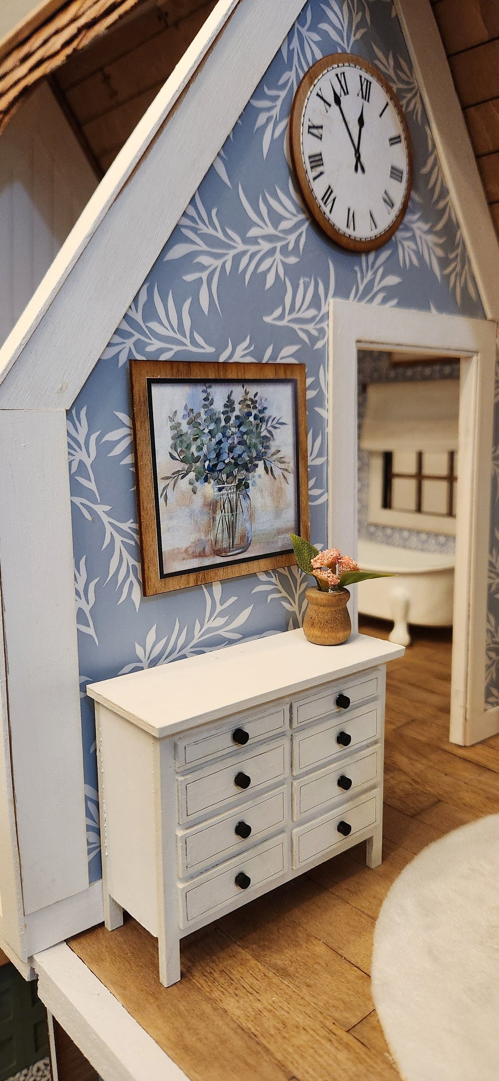 Modern Farmhouse Revival: Custom Renovated Vintage Dura-Craft Newberg Dollhouse