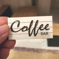 1:12 Scale Miniature Engraved "COFFEE BAR" Sign – Artisan Kitchen Decor