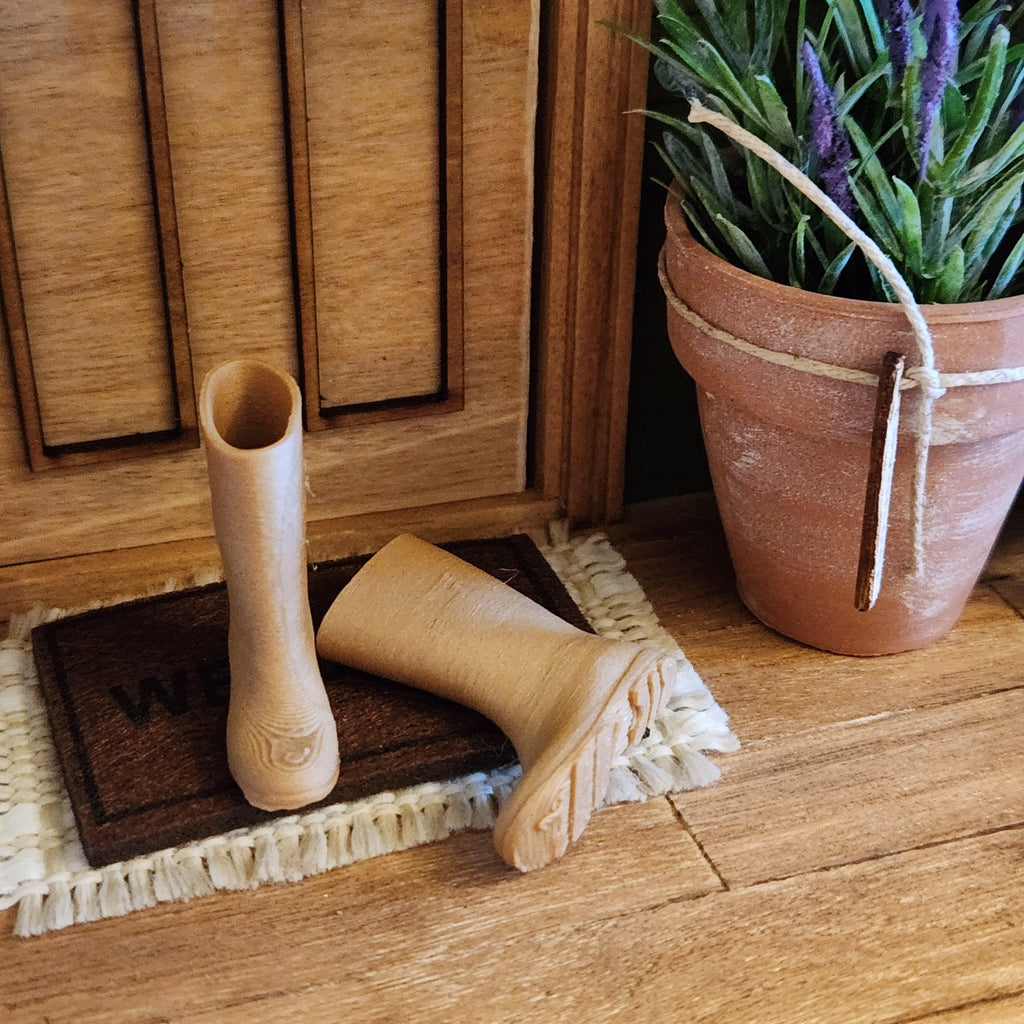 Tiny Puddles, Big Style | 1:12 Miniature Wellington Boots