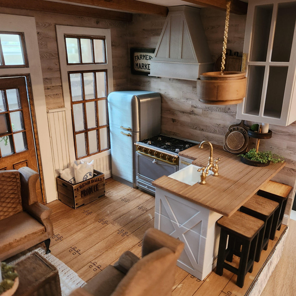 Fully Furnished 1:12 "1776" Custom Luxury Miniature Dollhouse Home __etsy:8075148164