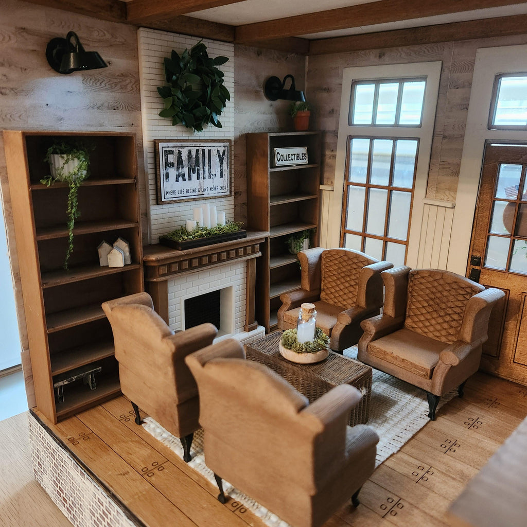 Fully Furnished 1:12 "1776" Custom Luxury Miniature Dollhouse Home __etsy:8123065869