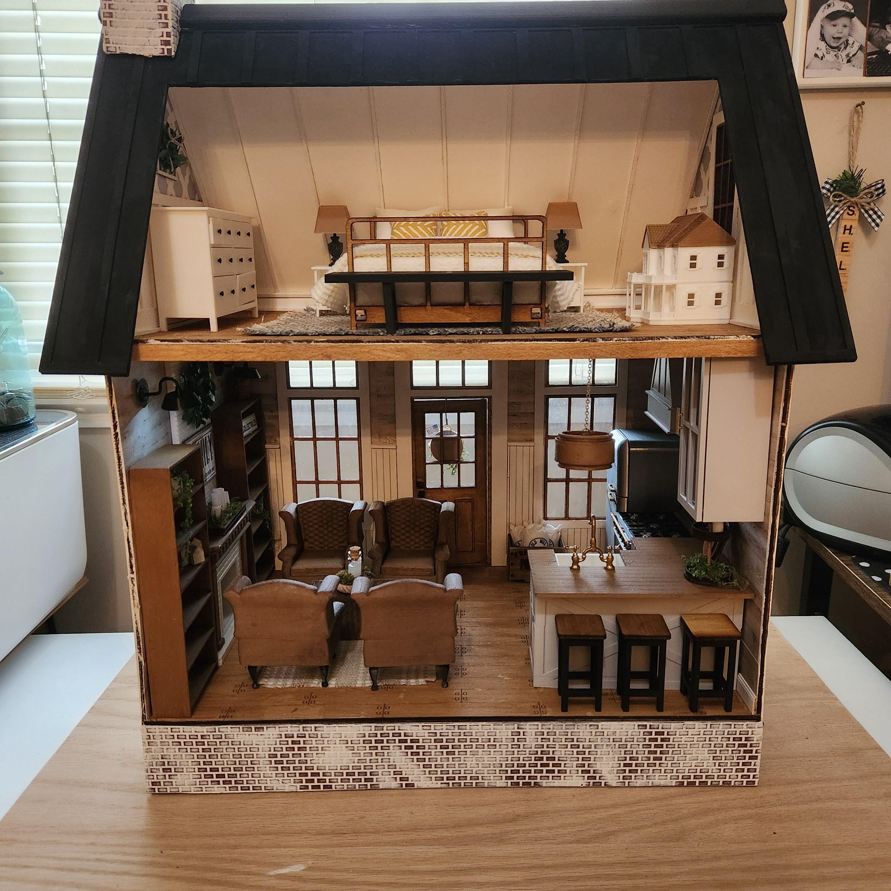 Fully Furnished 1:12 "1776" Custom Luxury Miniature Dollhouse Home __etsy:8075147902