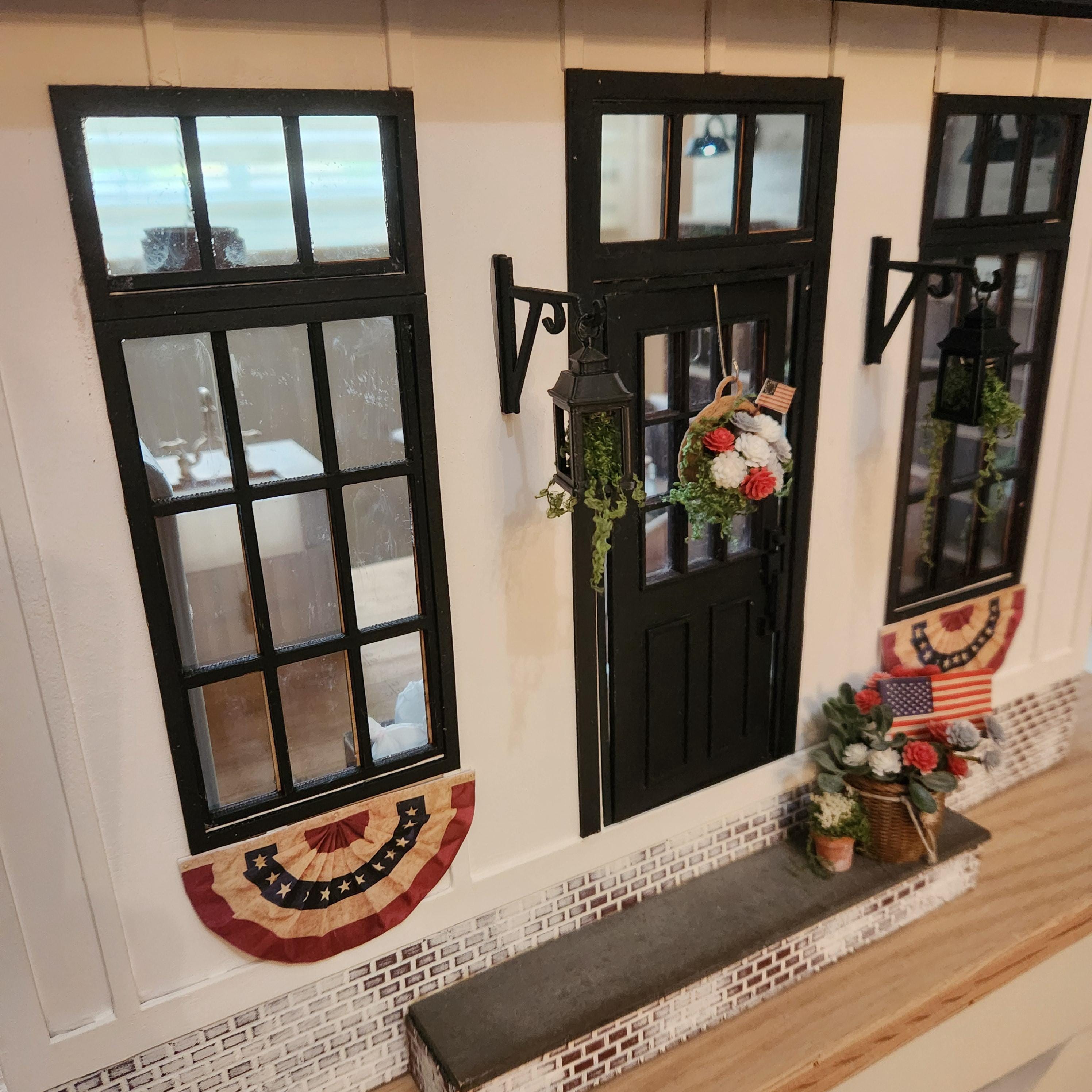 Fully Furnished 1:12 "1776" Custom Luxury Miniature Dollhouse Home __etsy:8075148108