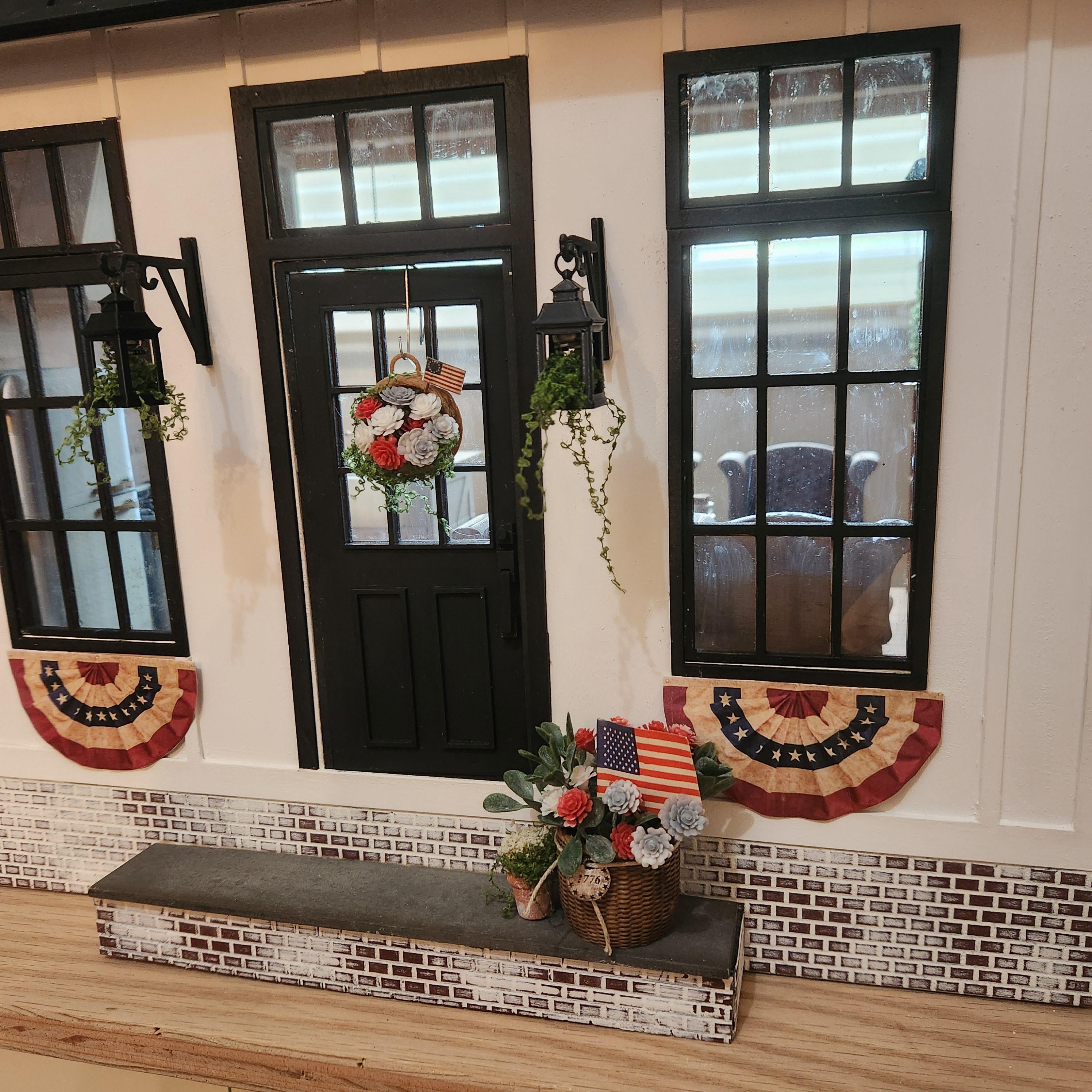 Fully Furnished 1:12 "1776" Custom Luxury Miniature Dollhouse Home __etsy:8123066205