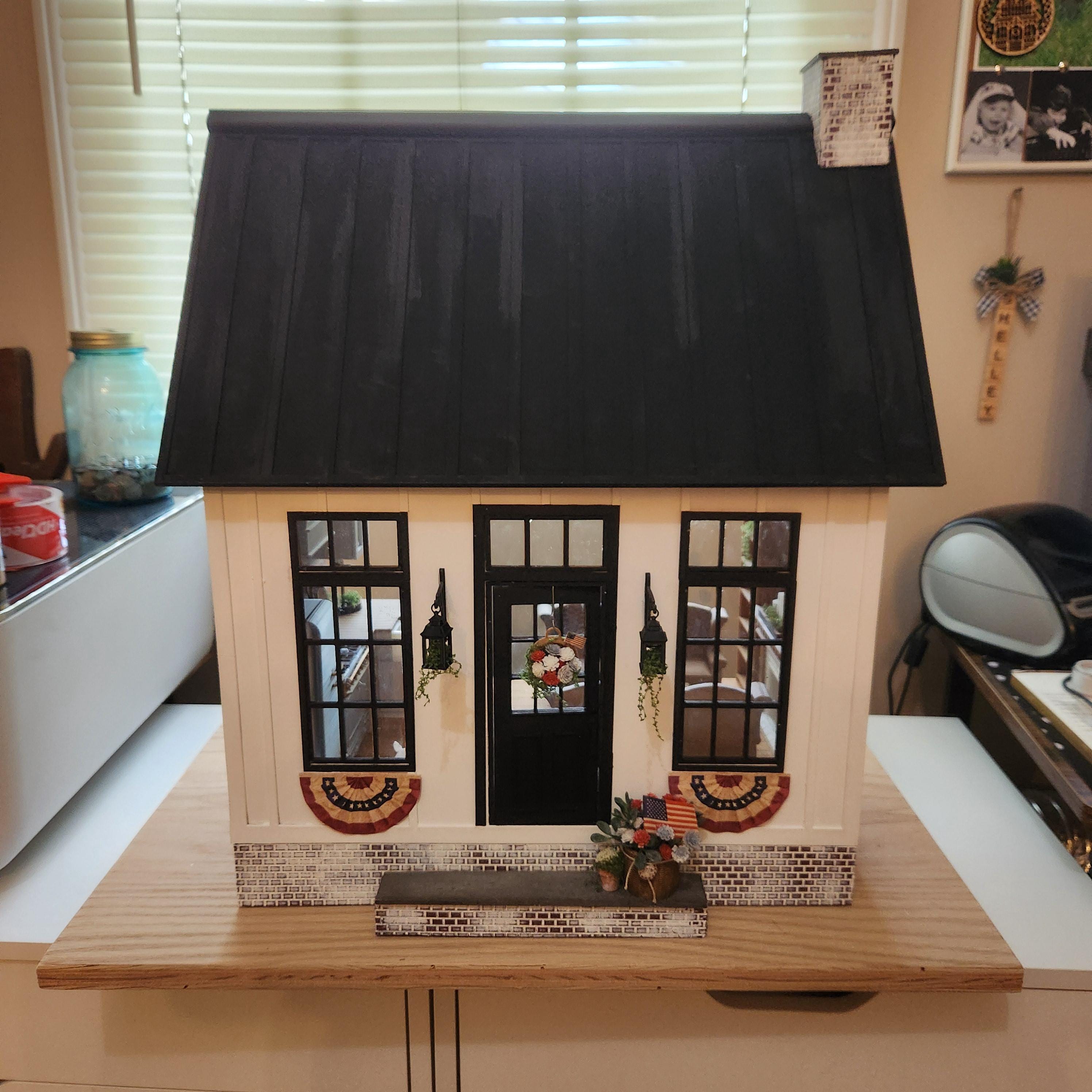 Fully Furnished 1:12 "1776" Custom Luxury Miniature Dollhouse Home __etsy:8123065845