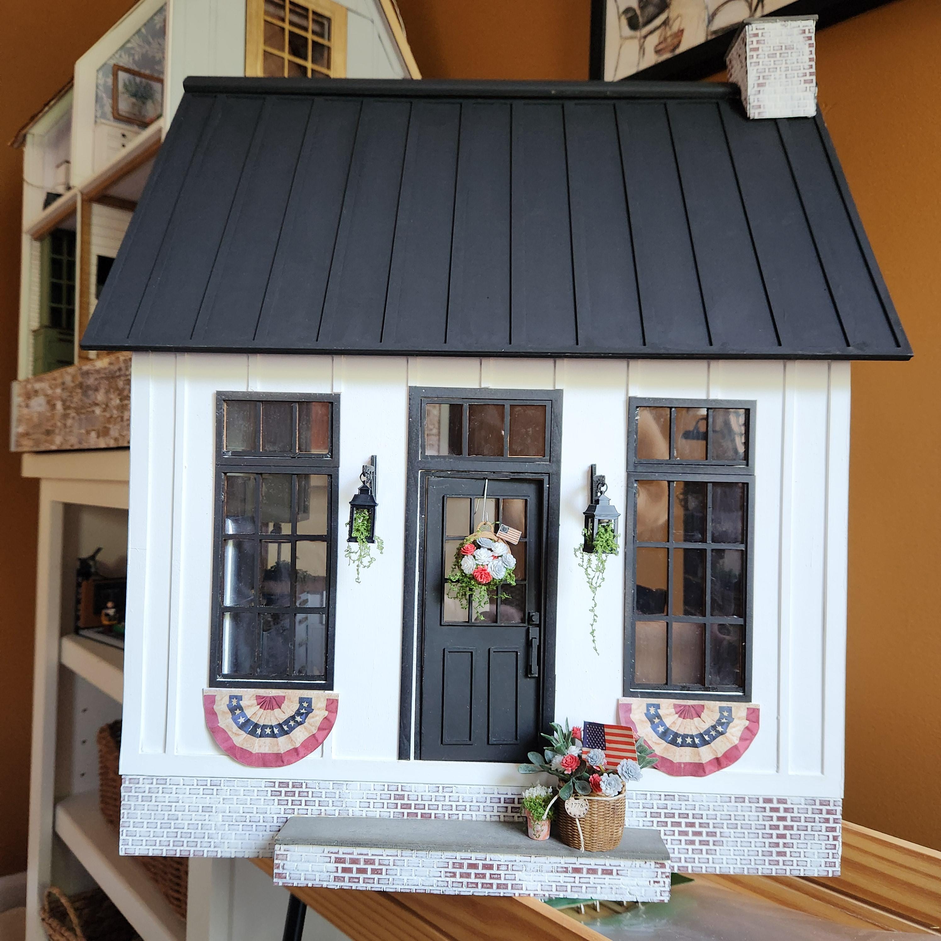 Fully Furnished 1:12 "1776" Custom Luxury Miniature Dollhouse Home __etsy:8075146150