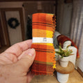 1:12 Scale Miniature Fall Throw Blanket – Seasonal Harvest Afghan