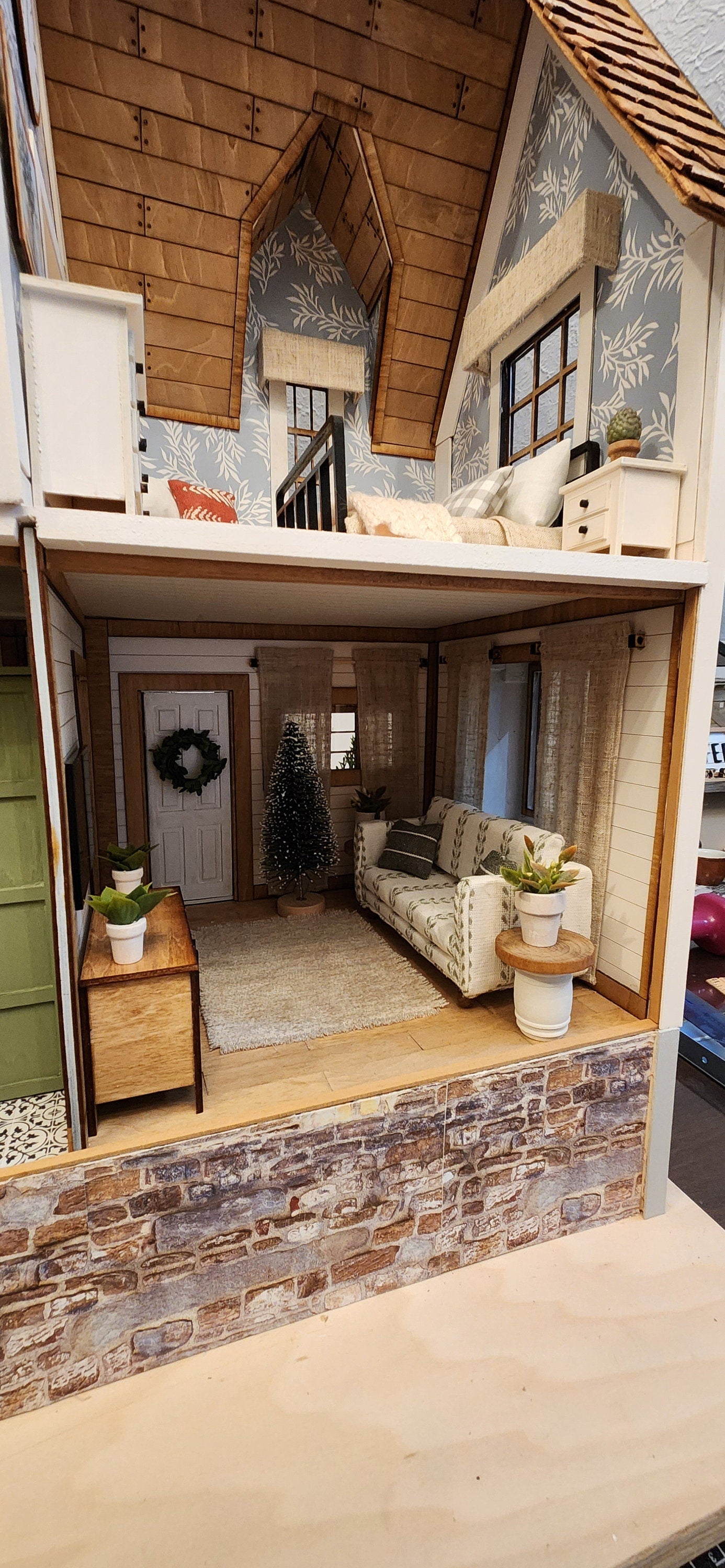 Modern Farmhouse Revival: Custom Renovated Vintage Dura-Craft Newberg Dollhouse
