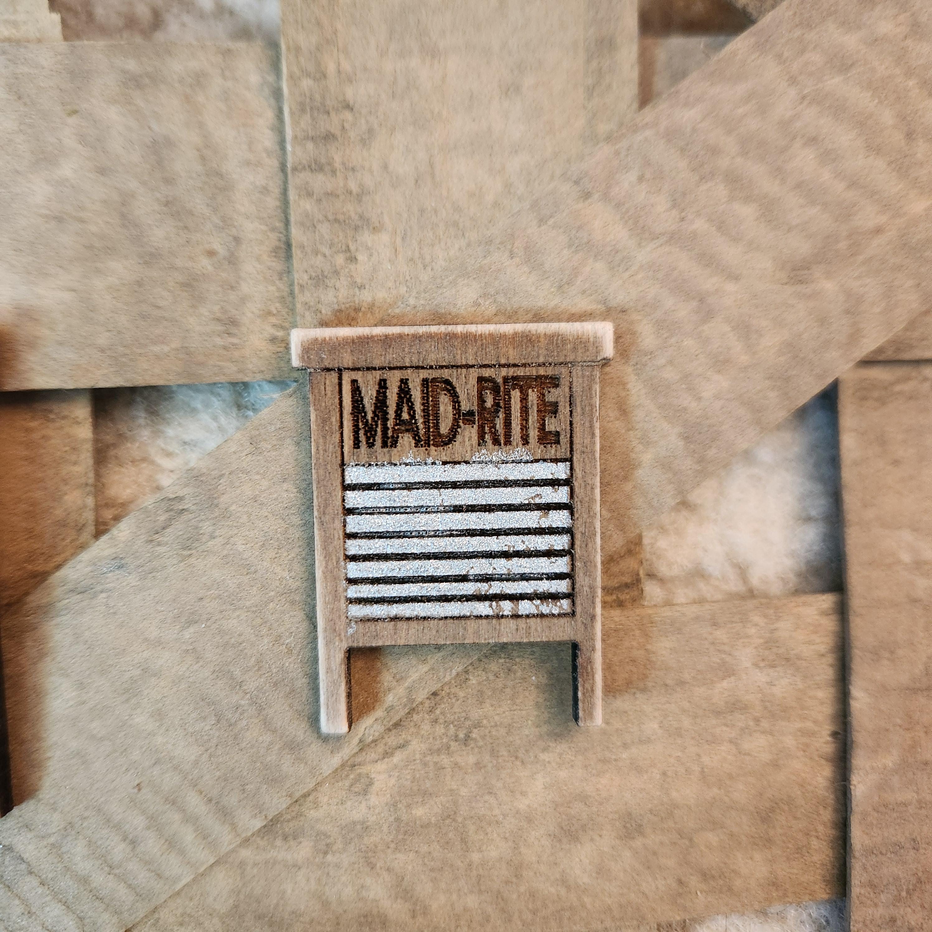 Vintage Dollhouse Miniature Washboards, 1:12 Scale