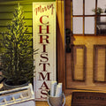 1:12 Scale Miniature Vertical "MERRY CHRISTMAS" Porch Sign – Holiday Decor