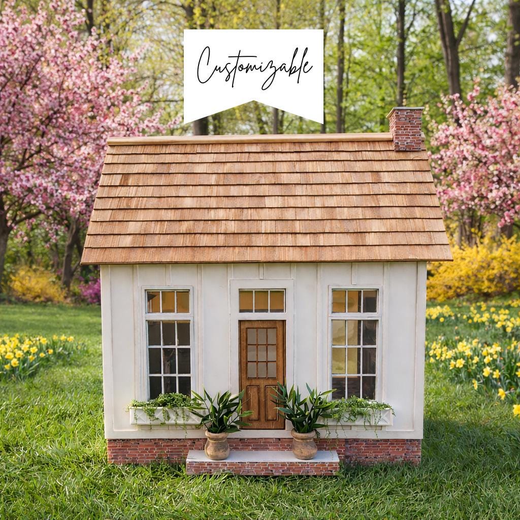 Custom 1:12 Scale Miniature Dollhouse – “Small but Mighty” - Handmade Heirloom