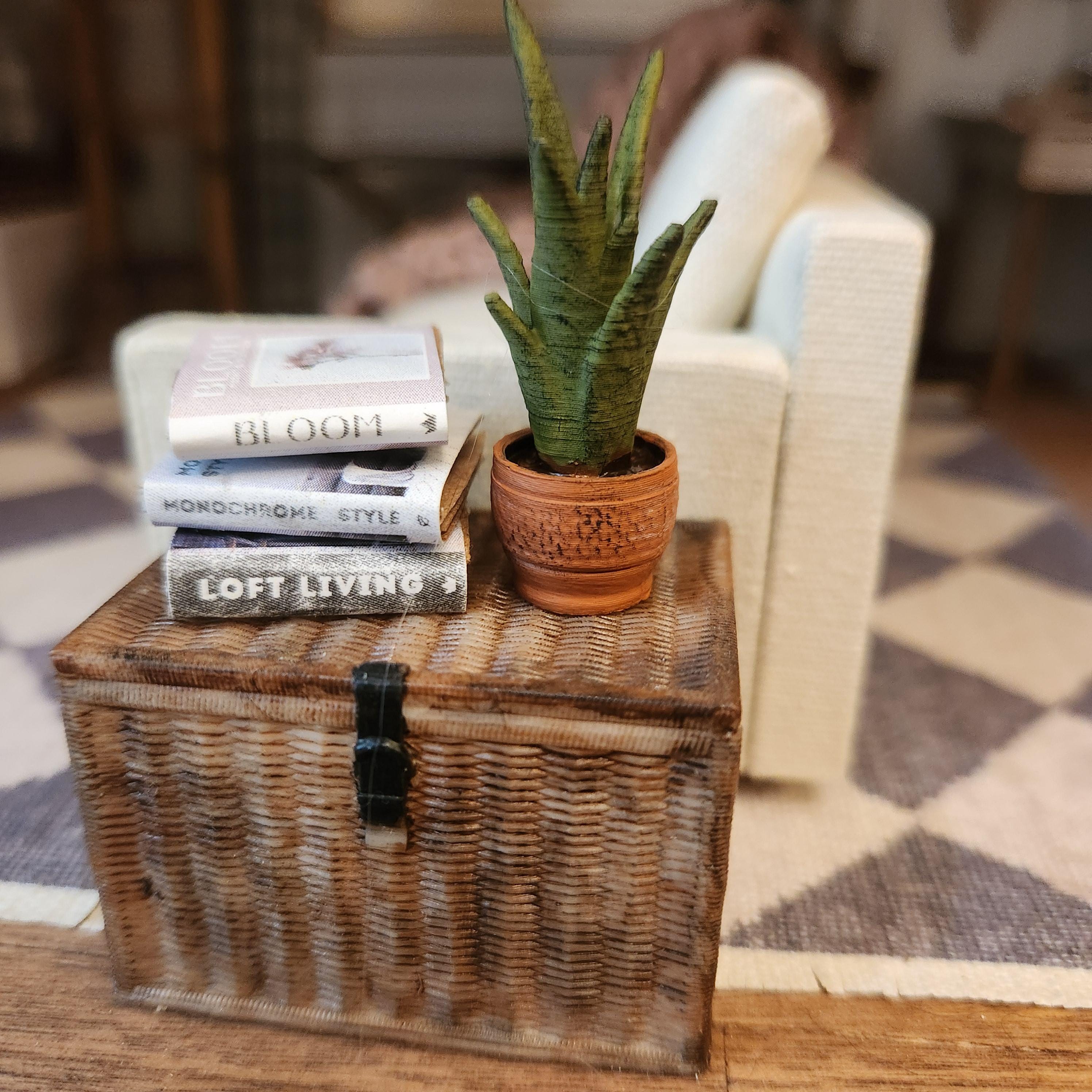 1:12 Scale Miniature Snake Plant – Modern "Greenery" Decor