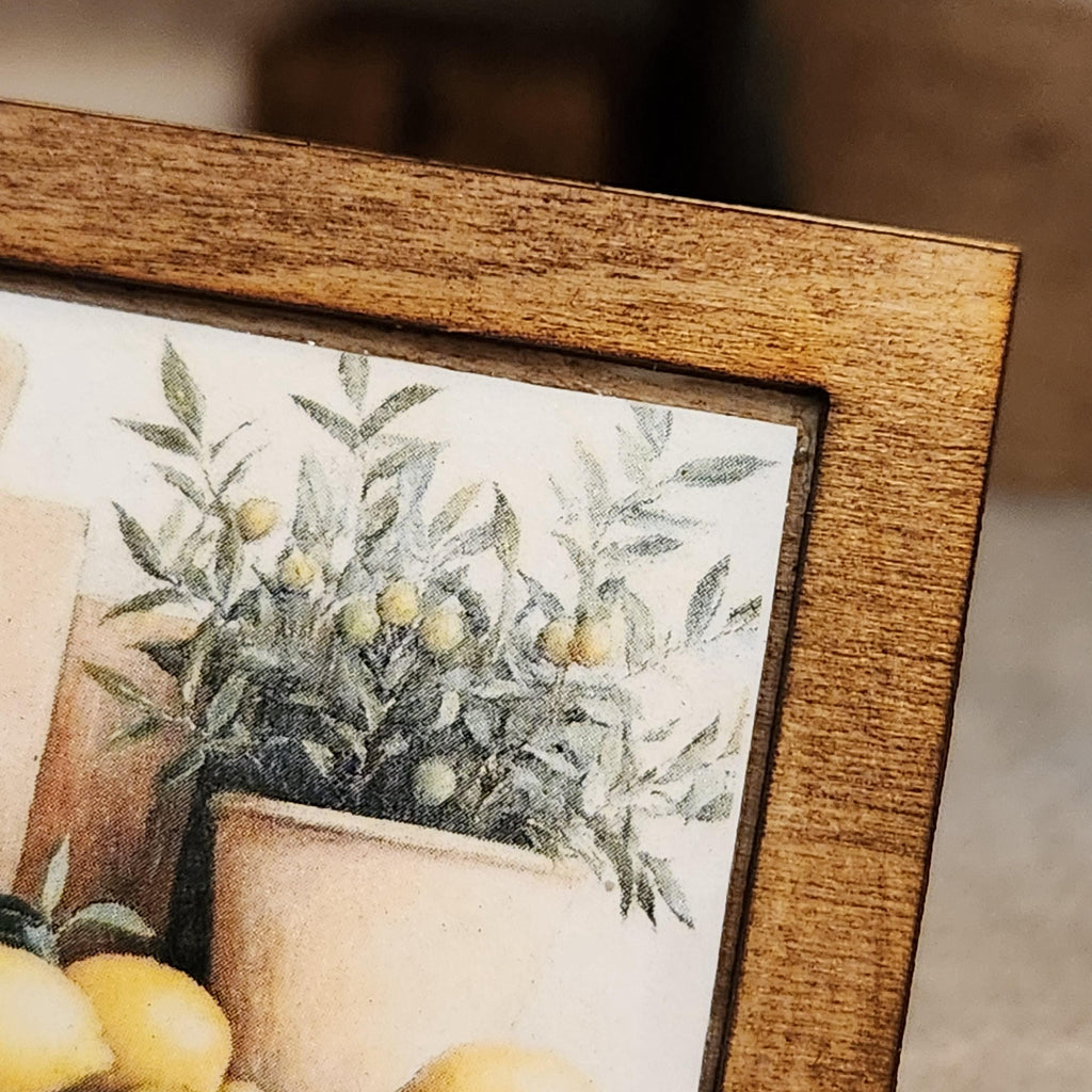 Dollhouse Miniature Lemon Kitchen Print, 1:12 Scale
