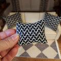 Dollhouse Miniature Black & White Pillow, 1:12 Scale, Decor Pillow