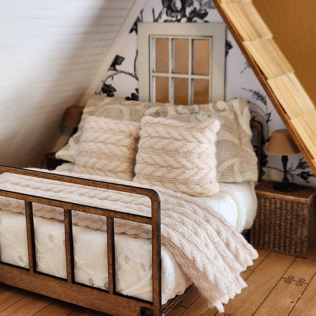 Fully Furnished 1:12 Custom Luxury Miniature Dollhouse Home