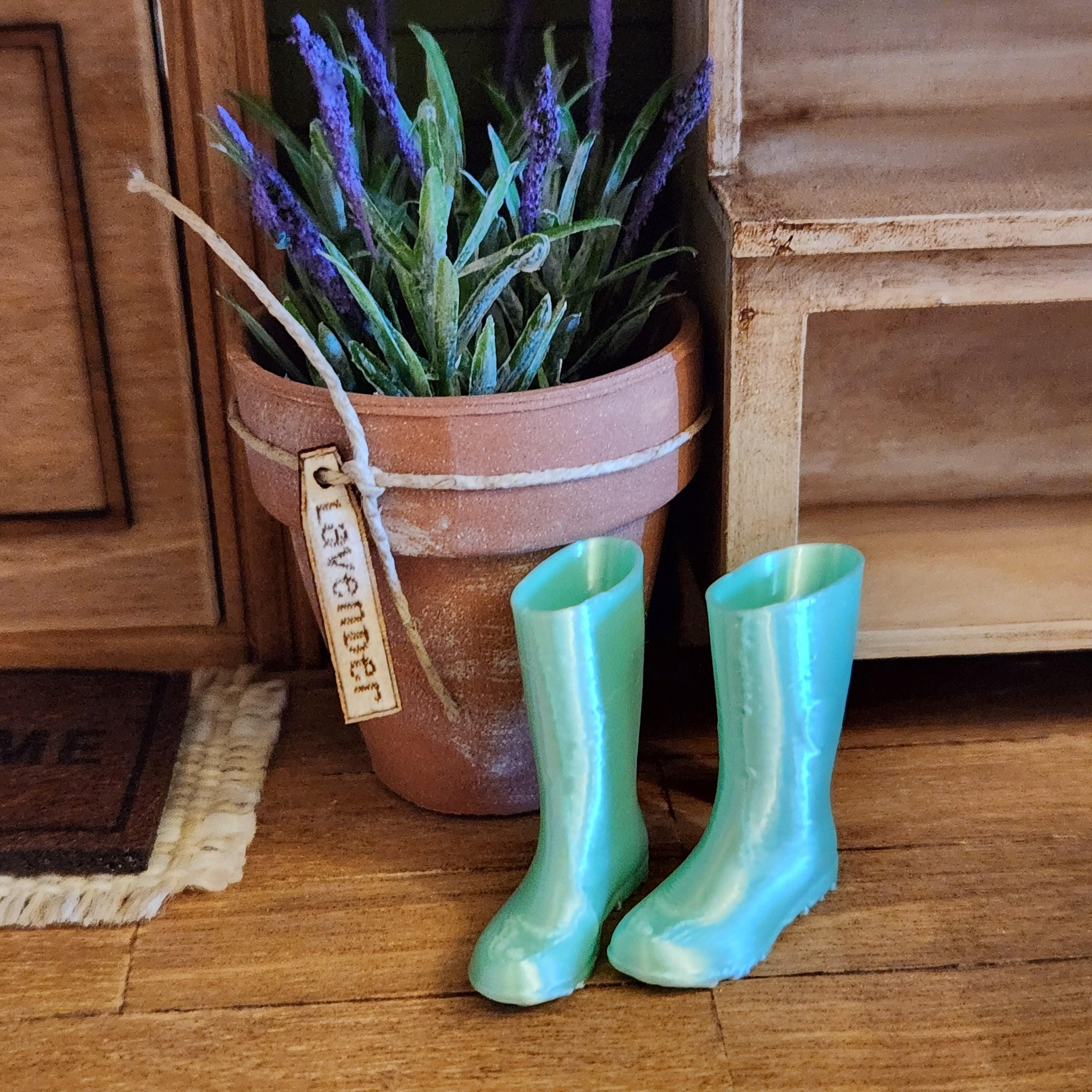 Tiny Puddles, Big Style | 1:12 Miniature Wellington Boots