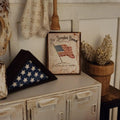 Dollhouse Miniatures sign, STAR SPANGLED BANNER, home decor, miniature sign, dollhouse accents, 1:12 scale, kitchen decor