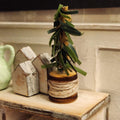 1:12 Scale Miniature Rustic Spool Tree – Primitive Holiday Decor